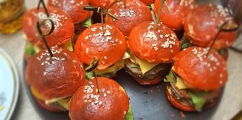 Фуршетное меню с бургерами на 25-35 персон